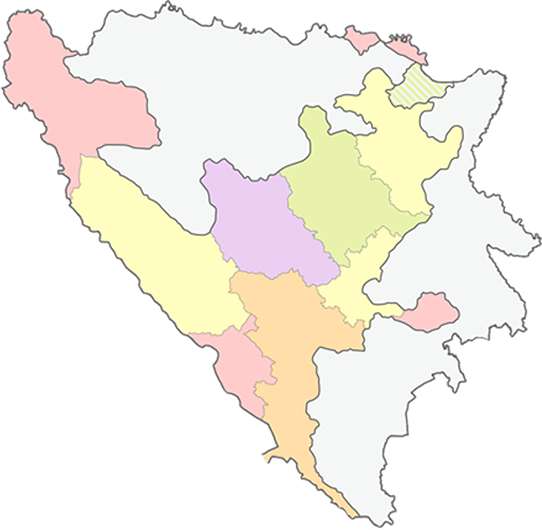 Bosna i Hercegovina karta